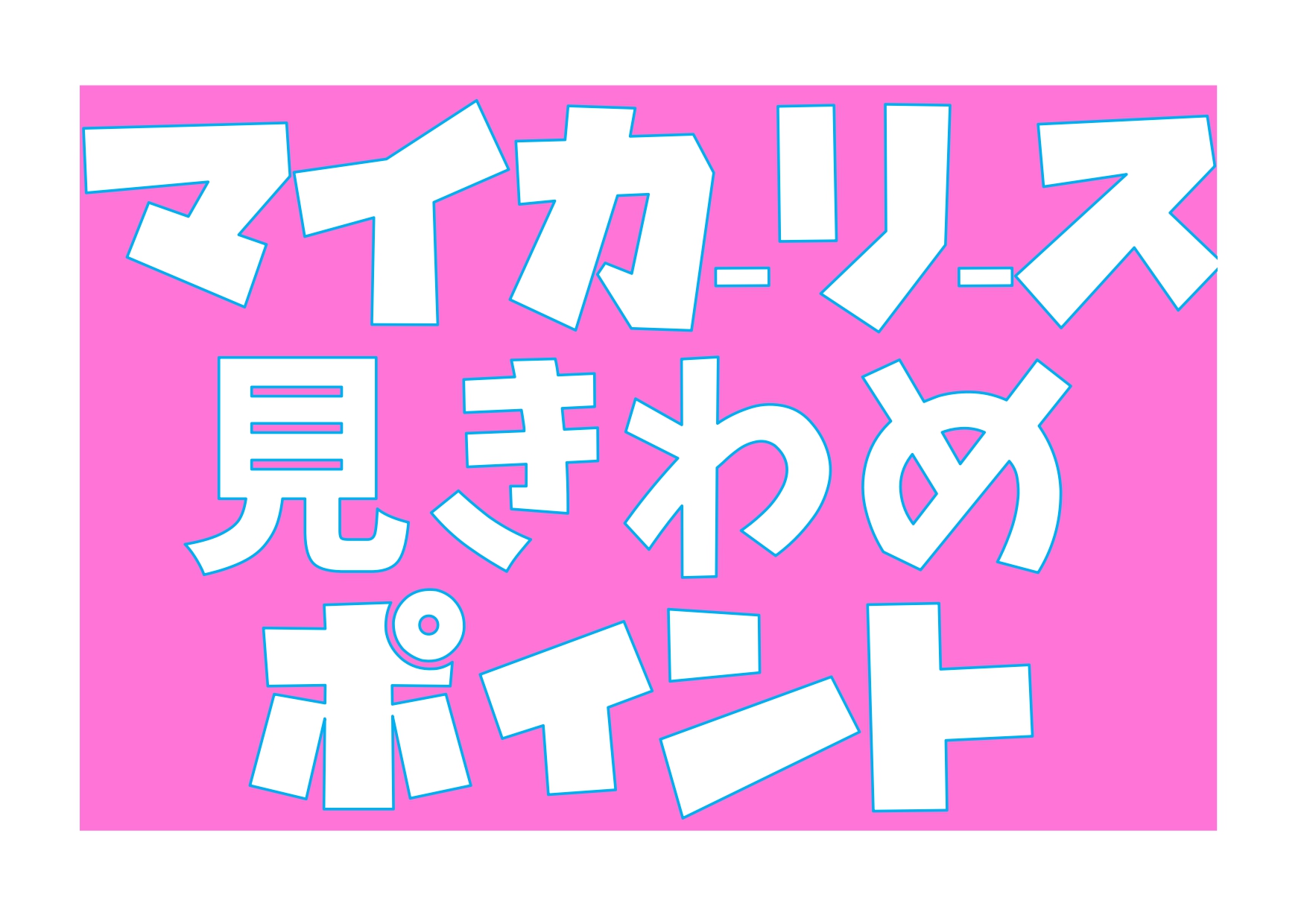 マイカーリース見きわめポイント